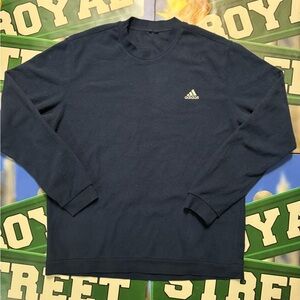Vintage Adidas fleece Navy Blue longsleeve